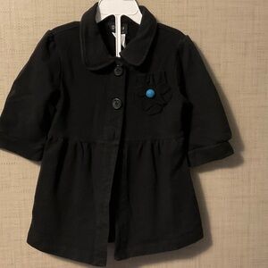 Charming Black Kids Pea Coat